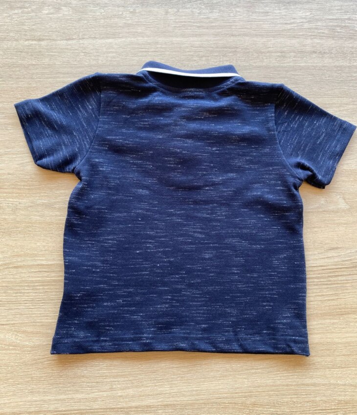 fernandaramoskids com br Camiseta Polo Infantil Masculina Azul Marinho Mesclada 2