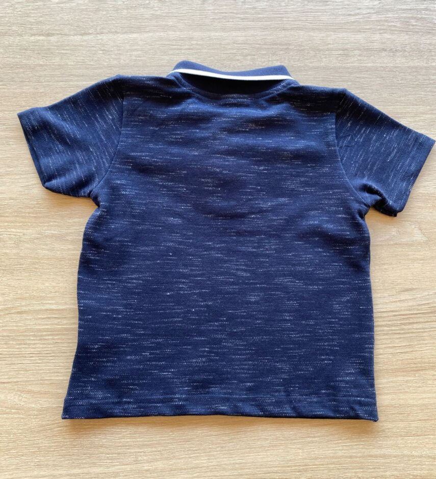 fernandaramoskids com br Camiseta Polo Infantil Masculina Azul Marinho Mesclada 2