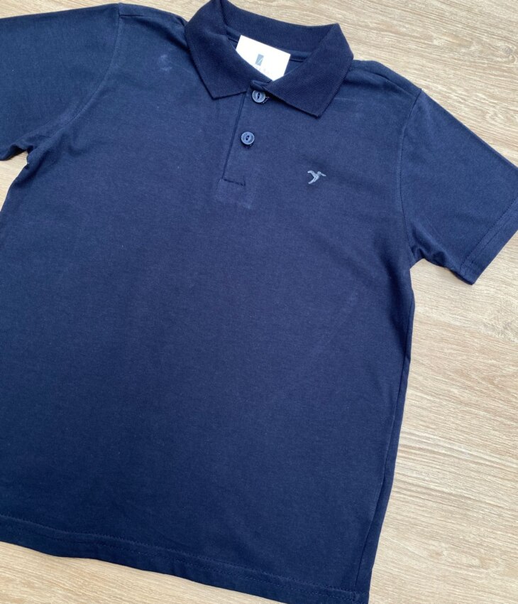fernandaramoskids com br Camiseta Polo Infantil Masculina Cor Azul Escuro 1