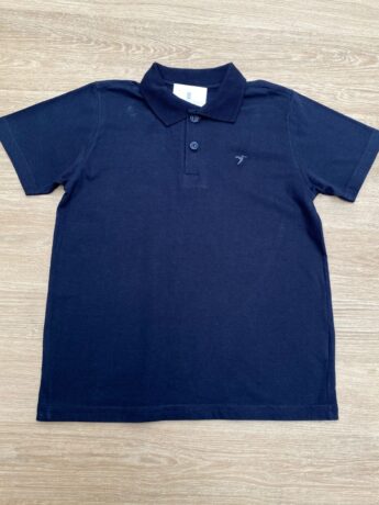 Camiseta Polo Infantil Masculina Cor Azul Escuro Fernanda Ramos Kids