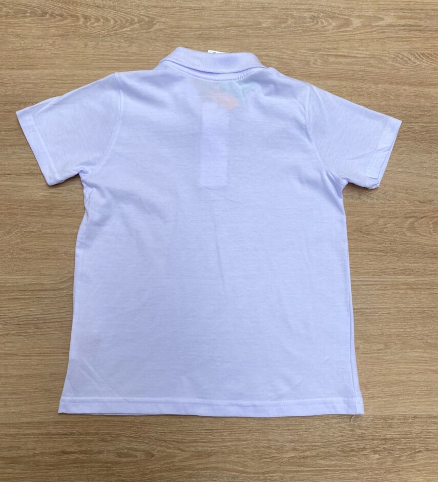fernandaramoskids com br Camiseta Polo Infantil Masculina Cor Branca 2