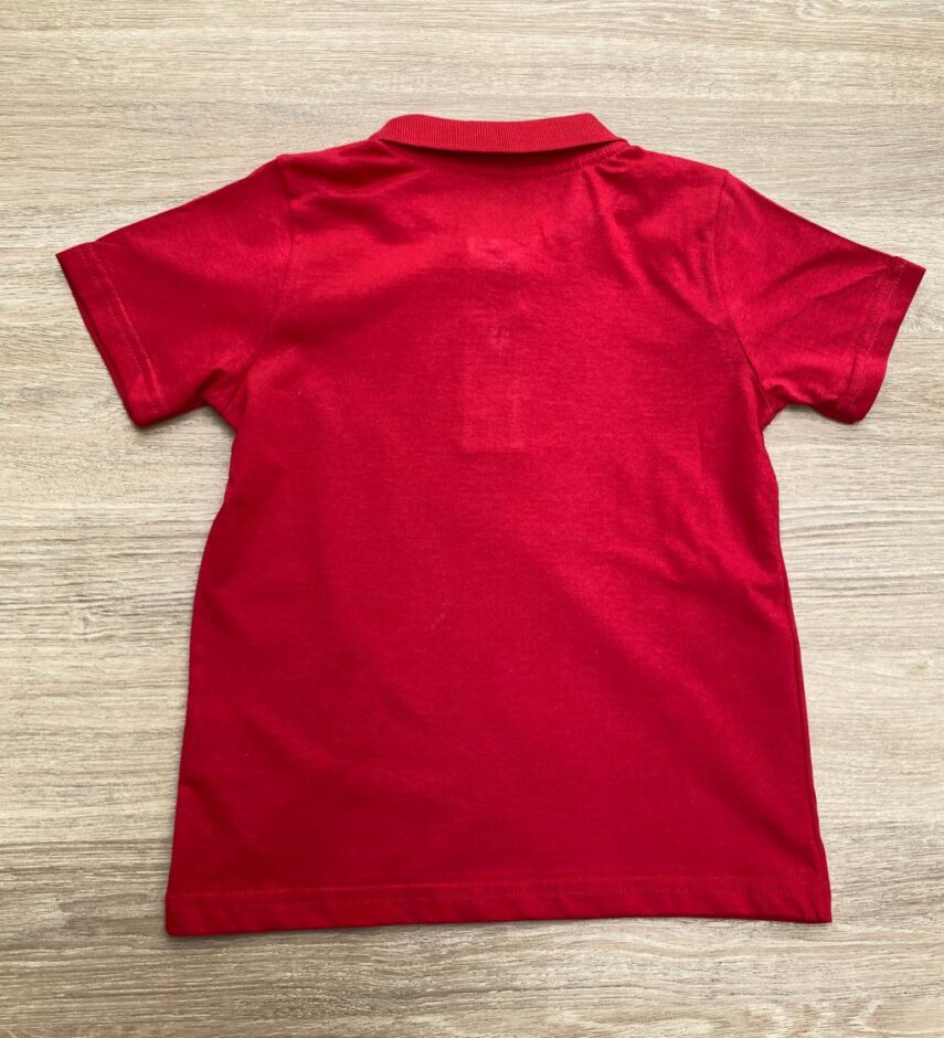 fernandaramoskids com br Camiseta Polo Infantil Masculina Cor Vermelha 2