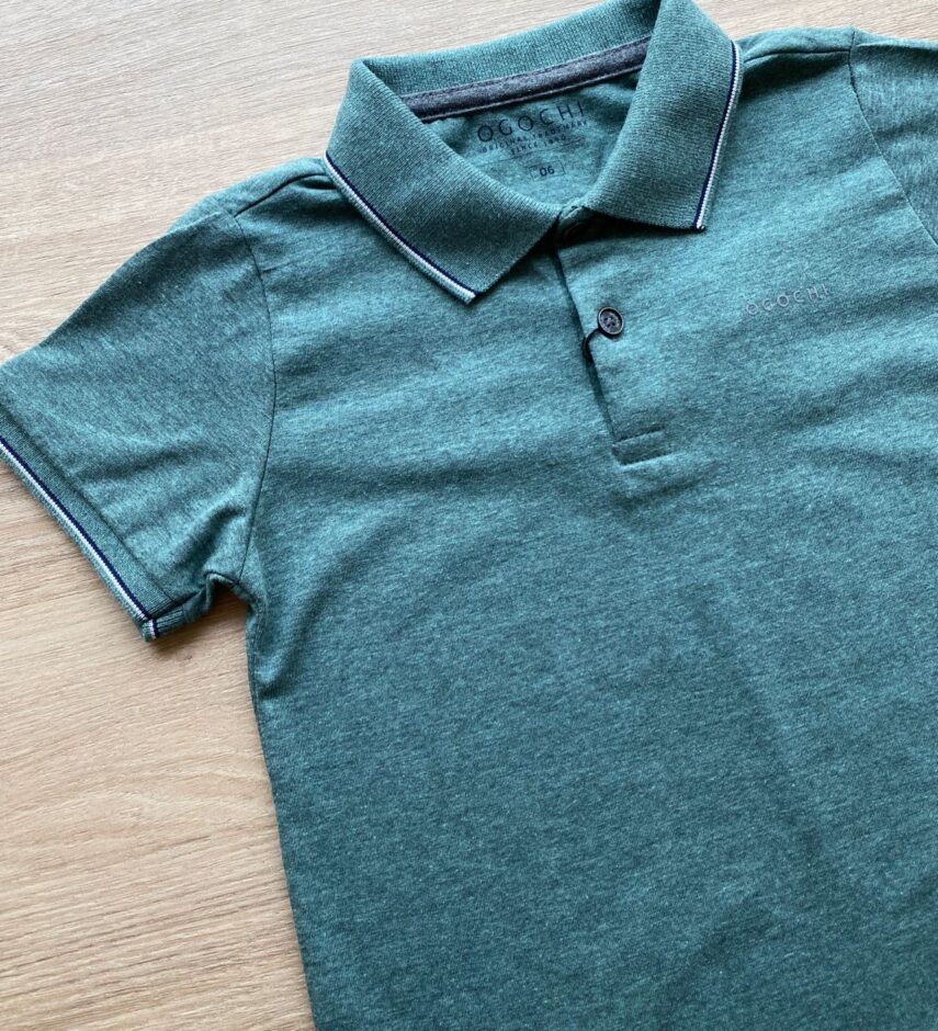 fernandaramoskids com br Camiseta Polo Infantil Masculina Ogochi Casual Slim Verde 1