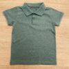Camiseta Polo Infantil Masculina Ogochi Casual Slim Verde 5917 Fernanda Ramos Kids