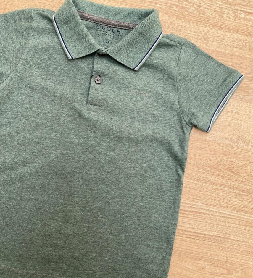 fernandaramoskids com br Camiseta Polo Infantil Masculina Ogochi Casual Slim Verde 5917 1