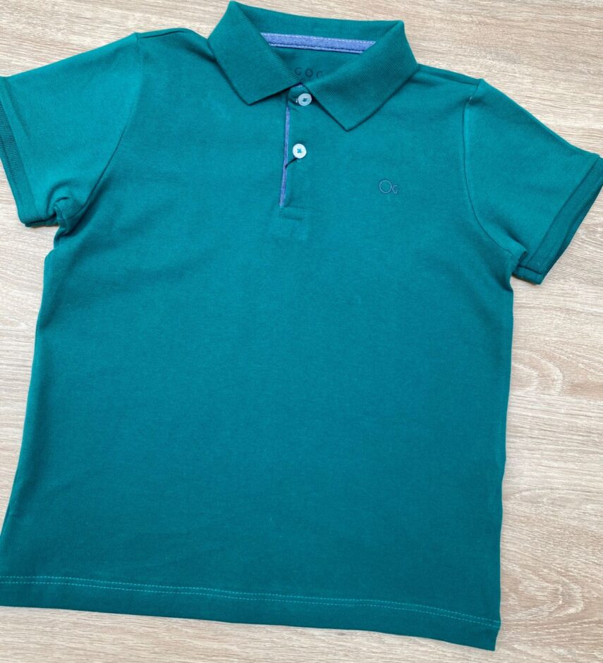 fernandaramoskids com br Camiseta Polo Infantil Masculina Ogochi Essencial Slim Verde 1