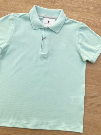 fernandaramoskids com br Camiseta Polo Infantil Masculina Ogochi Essencial Slim Verde Água 1