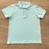 Camiseta Polo Infantil Masculina Ogochi Essencial Slim Verde Água Fernanda Ramos Kids