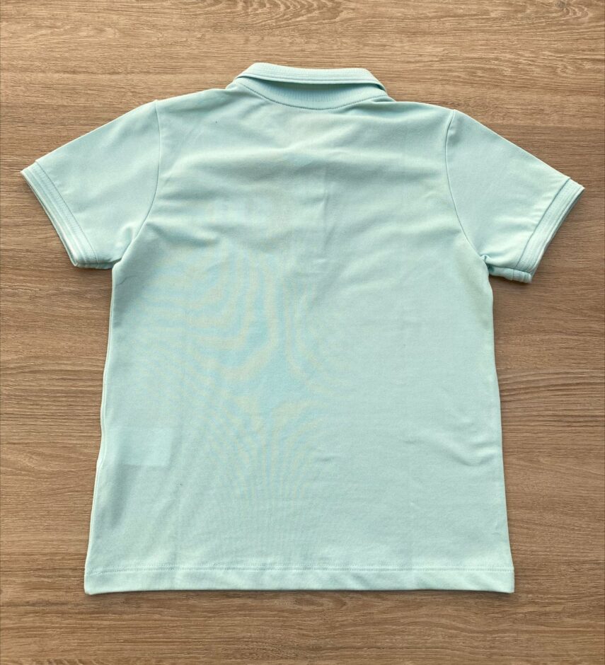 fernandaramoskids com br Camiseta Polo Infantil Masculina Ogochi Essencial Slim Verde Água 2