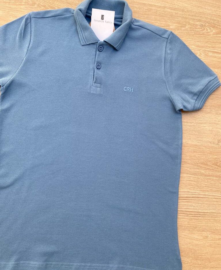 fernandaramoskids com br Camiseta Polo Infantil Masculina Tradicional Azul 1