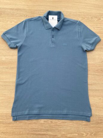 Camiseta Polo Infantil Masculina Tradicional Azul Fernanda Ramos Kids