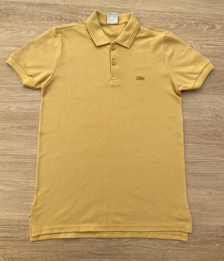 Camiseta Polo Infantil Masculina Tradicional Caramelo Fernanda Ramos Kids