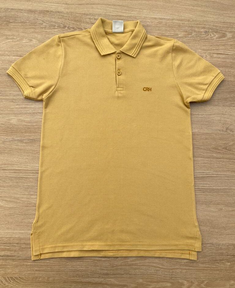 Camiseta Polo Infantil Masculina Tradicional Caramelo Fernanda Ramos Kids