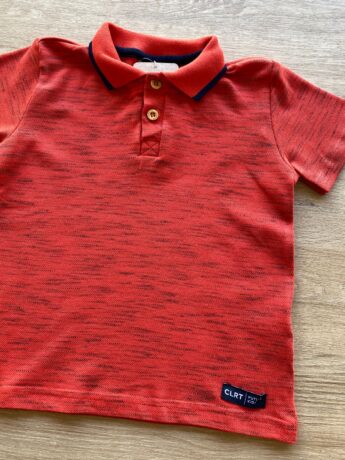 fernandaramoskids com br Camiseta Polo Infantil Masculina Vermelho Mesclada 1