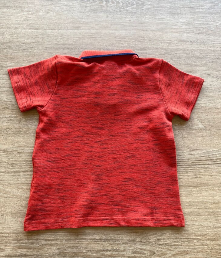 fernandaramoskids com br Camiseta Polo Infantil Masculina Vermelho Mesclada 2