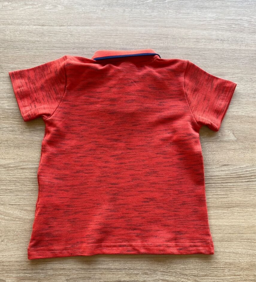 fernandaramoskids com br Camiseta Polo Infantil Masculina Vermelho Mesclada 2