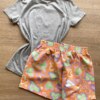 fernandaramoskids com br Conjunto Infantil Feminino Corações Blusa Cinza e Short Laranja 3