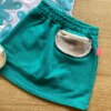 fernandaramoskids com br Conjunto Infantil Feminino Cropped Branco Short Saia Verde Esmeralda 2