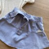 fernandaramoskids com br Conjunto Infantil Feminino Cropped Love Nature Short Saia Azul 2