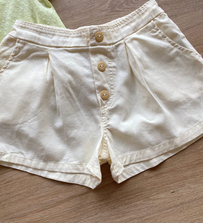 fernandaramoskids com br Conjunto Infantil Feminino Cropped Love Verde e Short Off White2