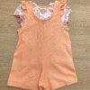 fernandaramoskids com br Conjunto Infantil Feminino Macaquinho Salmão e Blusa Manga Curta 2