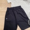 fernandaramoskids com br Conjunto Infantil Masculino Camiseta Cinza Mesclada e Bermuda Preta 2