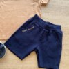 fernandaramoskids com br Conjunto Infantil Masculino Camiseta Marrom Avelã e Bermuda Azul 2