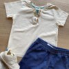 fernandaramoskids com br Conjunto Infantil Masculino Camiseta Nude e Bermuda Jeans 1