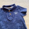 fernandaramoskids com br Conjunto Infantil Masculino Camiseta Polo Azul e Bermuda Sarja Off White 3