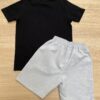 fernandaramoskids com br Conjunto Infantil Masculino Camiseta Think Brave e Bermuda Cinza 3