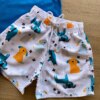 fernandaramoskids com br Conjunto Infantil Masculino Regata Azul e Bermuda Branca Estampada 2