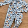 fernandaramoskids com br Macacão Pijama Infantil Feminino Azul Estampado 1