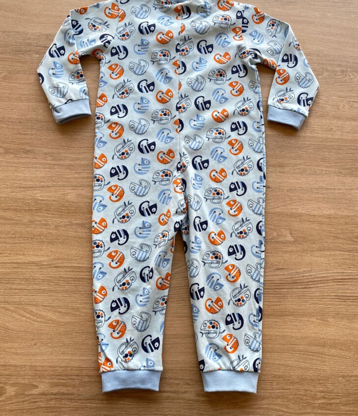 fernandaramoskids com br Macacão Pijama Infantil Feminino Azul Estampado 2