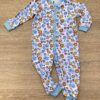 Macacão Pijama Infantil Feminino Estampa Bichinhos Branco Fernanda Ramos Kids