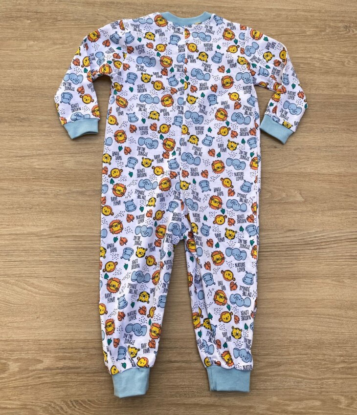 fernandaramoskids com br Macacão Pijama Infantil Feminino Estampa Bichinhos Branco 2