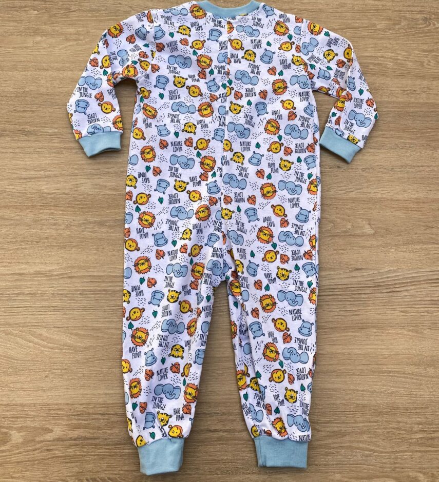 fernandaramoskids com br Macacão Pijama Infantil Feminino Estampa Bichinhos Branco 2