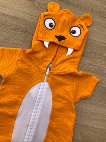 fernandaramoskids com br Macacão Pijama Infantil Masculino Kigurumi Tigre Laranja 1