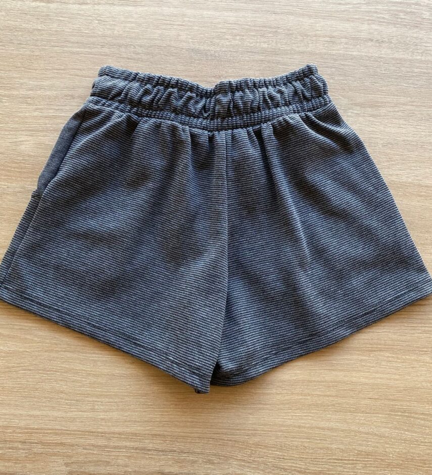 fernandaramoskids com br Short Infantil Feminino Juvenil com Bolsos Cinza 2
