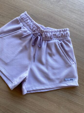 fernandaramoskids com br Short Infantil Feminino Juvenil com Bolsos Lilás 1