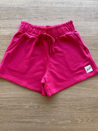 Short Infantil Feminino Juvenil com Bolsos Pink Fernanda Ramos Kids