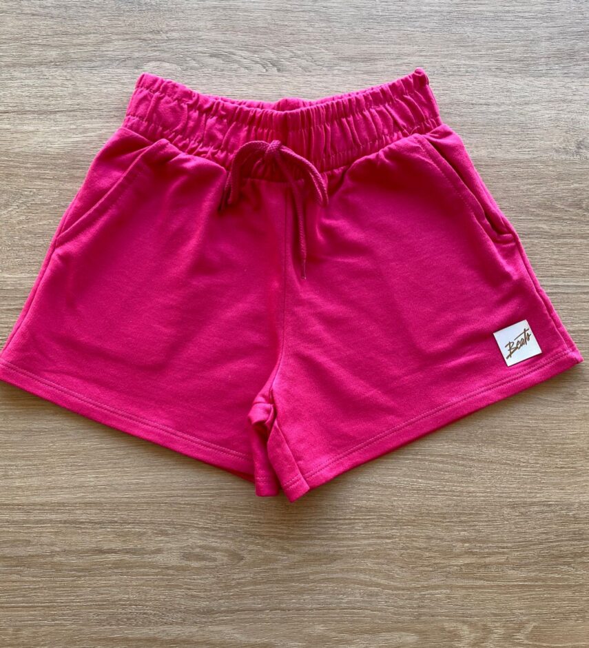 Short Infantil Feminino Juvenil com Bolsos Pink Fernanda Ramos Kids