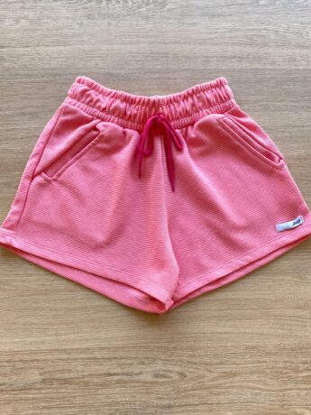 Short Infantil Feminino Juvenil com Bolsos Rosa Fernanda Ramos Kids