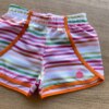 fernandaramoskids com br Short Infantil Feminino Listrado Colorido 1