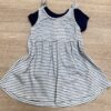 fernandaramoskids com br Vestido com Blusa Infantil Feminino Off White com Azul Marinho 2