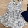 fernandaramoskids com br Vestido com Blusa Infantil Feminino Off White com Azul Marinho 4