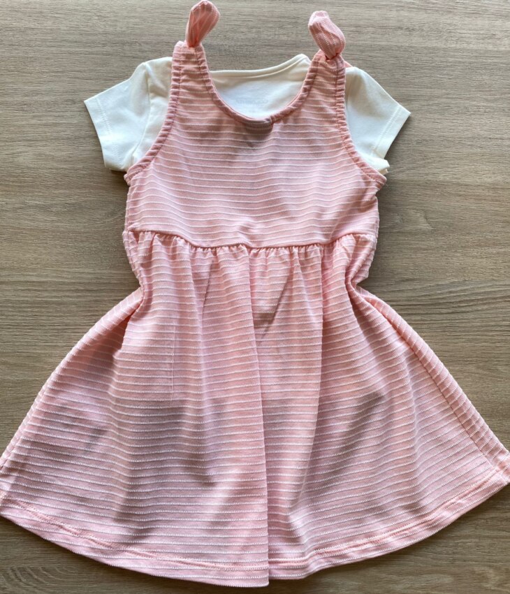 fernandaramoskids com br Vestido com Blusa Infantil Feminino Rosa Blusa Off White 2
