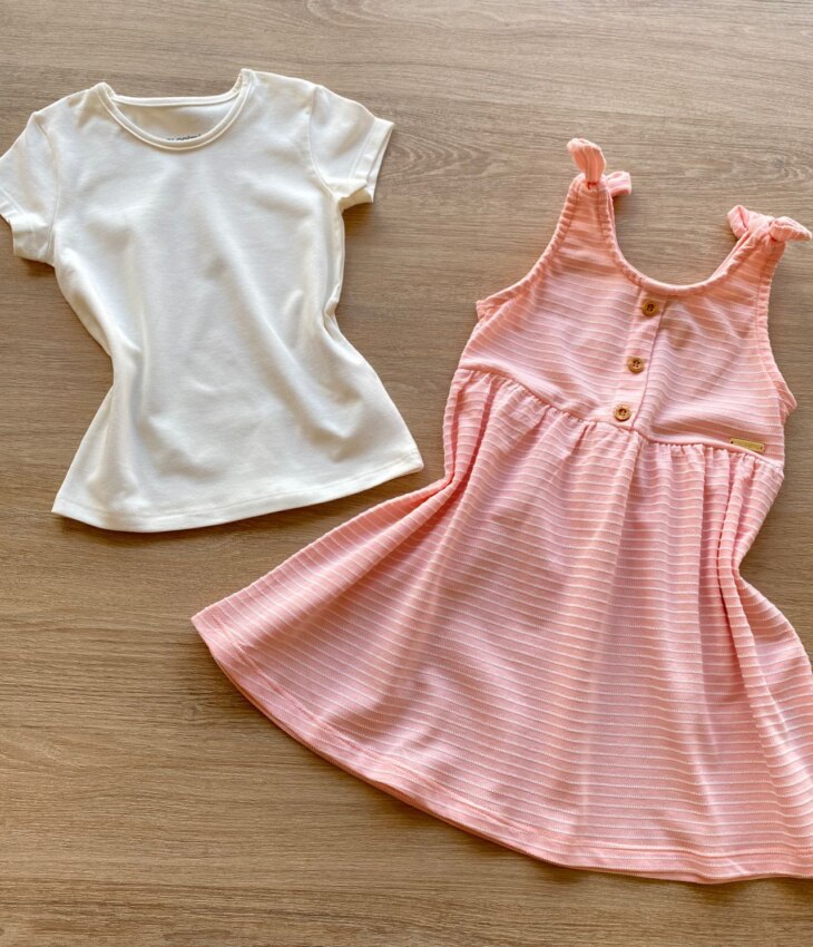 fernandaramoskids com br Vestido com Blusa Infantil Feminino Rosa Blusa Off White 3