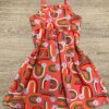 fernandaramoskids com br Vestido Infantil Feminino Alcinha Estampado Laranja 2