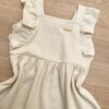 fernandaramoskids com br Vestido Infantil Feminino com Babado Bege 1