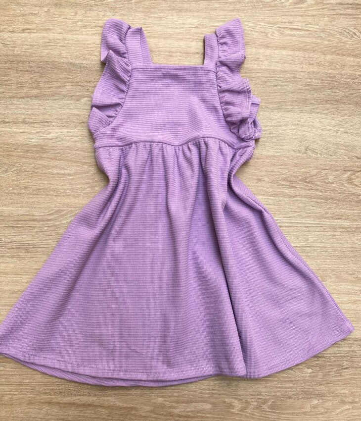 fernandaramoskids com br Vestido Infantil Feminino com Babado Lilás 2